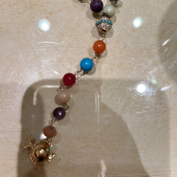 Sydney Evan Bread necklace with turquoise charms - Picture 3 of 4